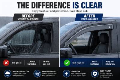 Black Horse Off Road - Black Horse Off Road [BHOR] |Tape On Rain Guard/Wind Deflectors|2009-2014 Ford F-150 SuperCrew/2010-2014 Ford F-150 SuperCrew|Smoke,4Pcs|#14-94155 - Image 9