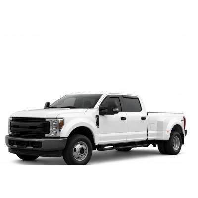 Black Horse Off Road - Black Horse Off Road [BHOR] |Tape On Rain Guard/Wind Deflectors|2017-2024 Ford F-250,F-350,F-450,F-550 Super Duty Super Crew Cab|Smoke,4Pcs|#14-94156 - Image 2