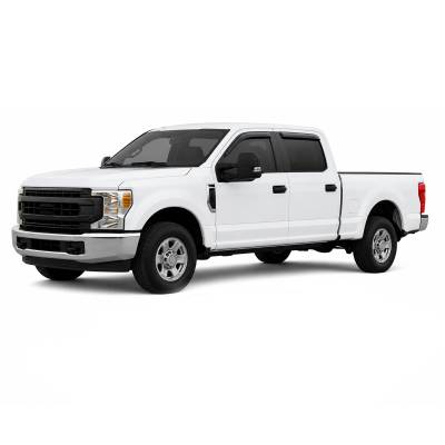 Black Horse Off Road - Black Horse Off Road [BHOR] |Tape On Rain Guard/Wind Deflectors|2015-2024 Ford F-150 Super Cab/2017-2024 Ford F-250,F-350,F-450,F-550 Super Duty Super Cab|Smoke,4Pcs|#14-94157 - Image 2