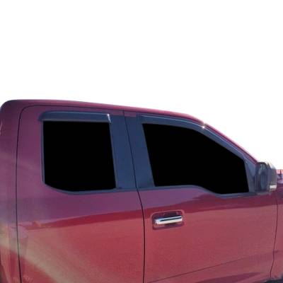 Black Horse Off Road - Black Horse Off Road [BHOR] |Tape On Rain Guard/Wind Deflectors|2015-2024 Ford F-150 Super Cab/2017-2024 Ford F-250,F-350,F-450,F-550 Super Duty Super Cab|Smoke,4Pcs|#14-94157 - Image 3