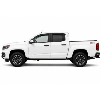 Black Horse Off Road - Black Horse Off Road [BHOR] |Tape On Rain Guard/Wind Deflectors|2015-2023 Colorado and Canyon(Crew Cab) |Smoke,4Pcs|#14-94654 - Image 4