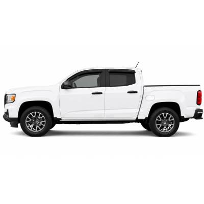 Black Horse Off Road - Black Horse Off Road [BHOR] |Tape On Rain Guard/Wind Deflectors|2015-2023 Colorado and Canyon(Crew Cab) |Smoke,4Pcs|#14-94654 - Image 5