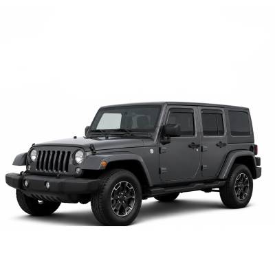 Black Horse Off Road - Black Horse Off Road [BHOR] |Tape On Rain Guard/Wind Deflectors|2007-2018 Jeep Wrangler JK |Smoke,4Pcs|#14-94249 - Image 2