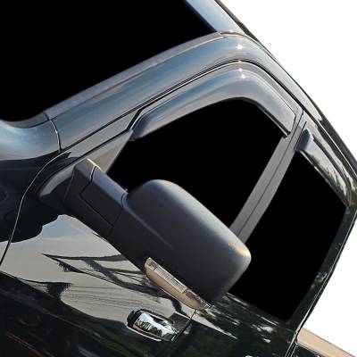 Black Horse Off Road - Black Horse Off Road [BHOR] |Tape On Rain Guard/Wind Deflectors|09-10 Dodge Ram 1500-2500-3500 Crew Cab and 2500-3500 Mega Cab/11-18 Ram 1500 Crew Cab/19-23 Ram 1500 Classic Crew Cab/2011-2023 Ram 2500-3500 Crew Cab|Smoke,4Pcs|#14-94845 - Image 10