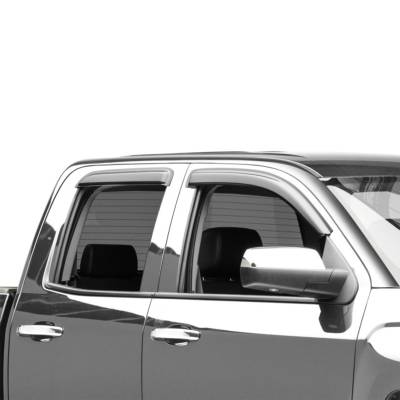 Black Horse Off Road - Black Horse Off Road [BHOR] |Tape On Rain Guard/Wind Deflectors|14-18 Silverado-Sierra 1500 Double Cab/15-19 Silverado-Sierra 2500/3500 HD Double Cab/19-22 Sierra 1500 Limited Double Cab|Smoke,4Pcs|#14-CHSLDC-14 - Image 16