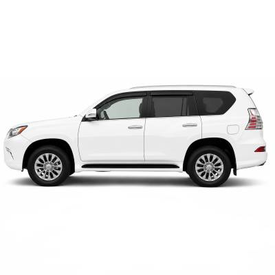 Black Horse Off Road - Black Horse Off Road [BHOR] | 3M tape-on Rain Guards / Wind Deflectors | Fits 2010-2014 Lexus GX460 |Smoke,4 pcs | #14-GX460 - Image 3