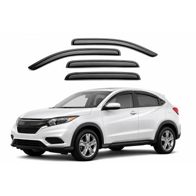 Black Horse Off Road [BHOR] |Tape On Rain Guard/Wind Deflectors|2016-2022 Honda HR-V |Smoke,4Pcs|#14-HOHR