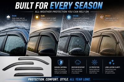 Black Horse Off Road - Black Horse Off Road [BHOR] |Tape On Rain Guard/Wind Deflectors|2019-2024 Subaru Forester |Smoke,4Pcs|#14SUB27 - Image 10