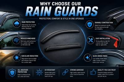 Black Horse Off Road - Black Horse Off Road [BHOR] |Tape On Rain Guard/Wind Deflectors|2019-2024 Subaru Forester |Smoke,4Pcs|#14SUB27 - Image 12