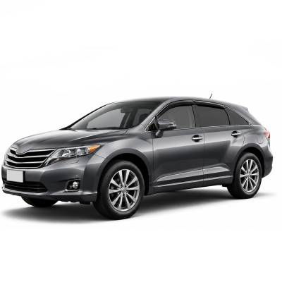 Black Horse Off Road [BHOR] |Tape On Rain Guard/Wind Deflectors|2009-2016 Toyota Venza |Smoke,4Pcs|#14-TYVE