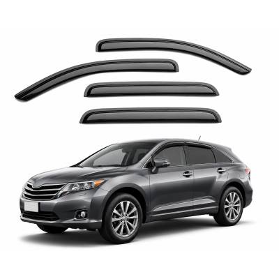 Black Horse Off Road - Black Horse Off Road [BHOR] |Tape On Rain Guard/Wind Deflectors|2009-2016 Toyota Venza |Smoke,4Pcs|#14-TYVE - Image 2