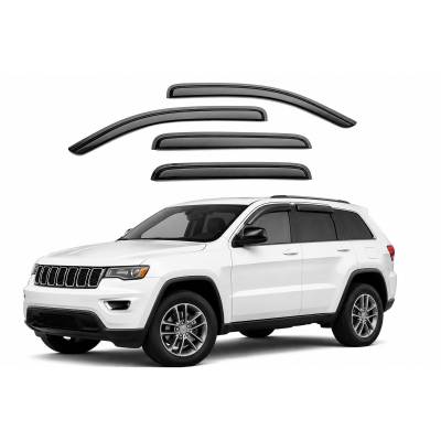 Black Horse Off Road - Black Horse Off Road [BHOR] |Tape On Rain Guard/Wind Deflectors|2011-2021 Jeep Grand Cherokee |Smoke,4Pcs|#140303 - Image 2