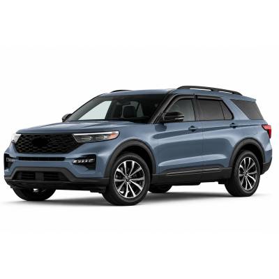 Black Horse Off Road - Black Horse Off Road [BHOR] |Tape On Rain Guard/Wind Deflectors|2020-2024 Ford Explorer |Smoke,4Pcs|#140332 - Image 2