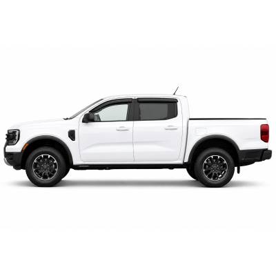 Black Horse Off Road - Black Horse Off Road [BHOR] |Tape On Rain Guard/Wind Deflectors|2019-2024 Ford Ranger Crew Cab|Smoke,4Pcs|#140387 - Image 3
