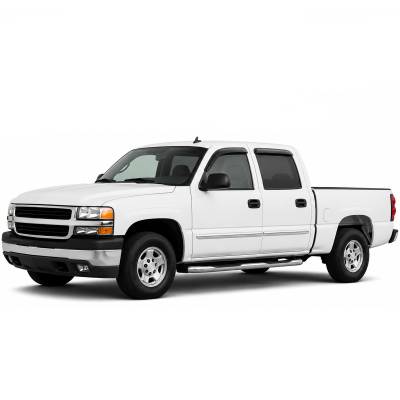 Black Horse Off Road - Black Horse Off Road [BHOR] |Tape On Rain Guard/Wind Deflectors|04-06 Escalade ESV/EXT|99-07 Silverado/Sierra 1500|99-06 Silverado 2500/3500|99-06 Sierra 2500/3500|00-06 Yukon XL 1500 |Smoke,4Pcs|#140400 - Image 2
