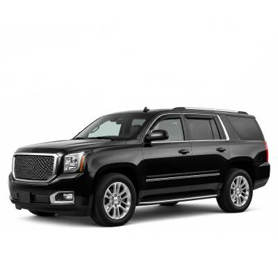 Black Horse Off Road - Black Horse Off Road [BHOR] |Tape On Rain Guard/Wind Deflectors|2007-2014 Chevrolet Tahoe /2007-2014 GMC Yukon |Smoke,4Pcs|#140430 - Image 2