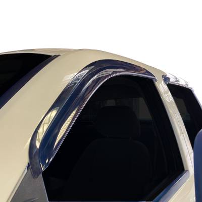 Black Horse Off Road - Black Horse Off Road [BHOR] |Tape On Rain Guard/Wind Deflectors|Avalanche, Silverado 1500/2500/3500 HD Crew Cab, Suburban 1500/2500, GMC Sierra 1500/2500 HD/3500 HD Crew Cab, Yukon XL 1500/2500 |Smoke,4Pcs|#140435 - Image 9