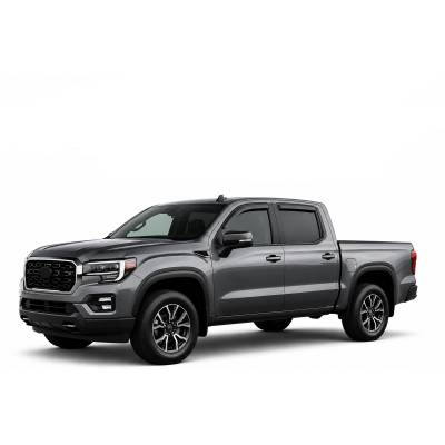 Black Horse Off Road - Black Horse Off Road [BHOR] |Tape On Rain Guard/Wind Deflectors|2019-2024 Silverado, Sierra 1500 Crew Cab/2020-2024 Silverado,Sierra 2500-3500 HD Crew Cab|Smoke,4Pcs|#140440 - Image 2
