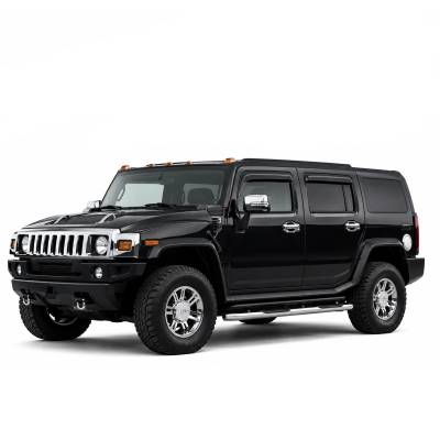 Black Horse Off Road - Black Horse Off Road [BHOR] |Tape On Rain Guard/Wind Deflectors|2003-2009 Hummer H2 |Smoke,4Pcs|#140450 - Image 2