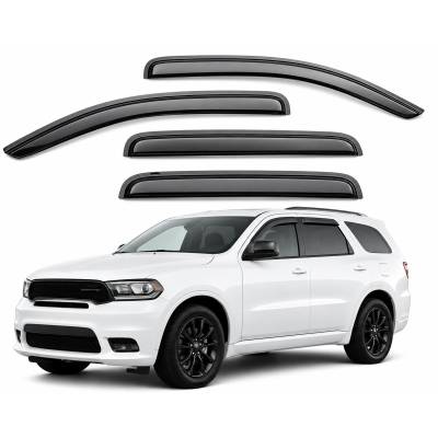 Black Horse Off Road - Black Horse Off Road [BHOR] |Tape On Rain Guard/Wind Deflectors|2011-2024 Dodge Durango |Smoke,4Pcs|#140512 - Image 2