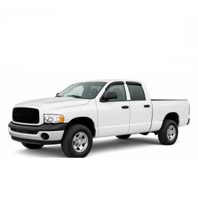 Black Horse Off Road - Black Horse Off Road [BHOR] |Tape On Rain Guard/Wind Deflectors|2002-2008 Dodge Ram 1500 Quad Cab/2003-2009 Dodge Ram 2500 Quad Cab/2003-2009 Dodge Ram 3500 Quad Cab|Smoke,4Pcs|#140530 - Image 2