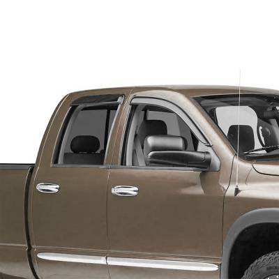 Black Horse Off Road - Black Horse Off Road [BHOR] |Tape On Rain Guard/Wind Deflectors|2002-2008 Dodge Ram 1500 Quad Cab/2003-2009 Dodge Ram 2500 Quad Cab/2003-2009 Dodge Ram 3500 Quad Cab|Smoke,4Pcs|#140530 - Image 6
