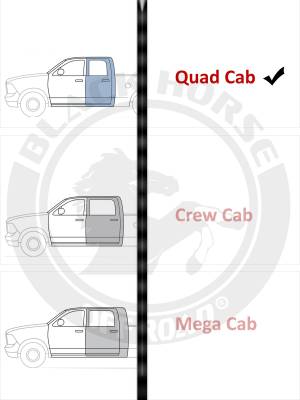 Black Horse Off Road - Black Horse Off Road [BHOR] |Tape On Rain Guard/Wind Deflectors|2002-2008 Dodge Ram 1500 Quad Cab/2003-2009 Dodge Ram 2500 Quad Cab/2003-2009 Dodge Ram 3500 Quad Cab|Smoke,4Pcs|#140530 - Image 18