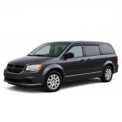 Black Horse Off Road - Black Horse Off Road [BHOR] |Tape On Rain Guard/Wind Deflectors|2008-2016 Chrysler Town & Country /2008-2018 Dodge Grand Caravan |Smoke,4Pcs|#140539 - Image 2