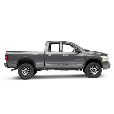 Black Horse Off Road - Black Horse Off Road [BHOR] |Tape On Rain Guard/Wind Deflectors|2019-2024 Ram 1500 Quad Cab|Smoke,4Pcs|#140542 - Image 4