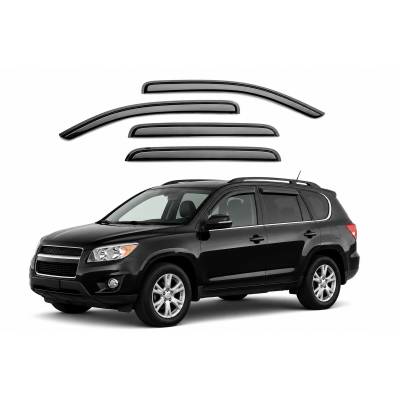 Black Horse Off Road - Black Horse Off Road [BHOR] |Tape On Rain Guard/Wind Deflectors|2001-2012 Ford Escape /2005-2012 Ford Escape /2005-2011 Mercury Mariner /2008-2011 Mazda Tribute |Smoke,4Pcs|#140616 - Image 2