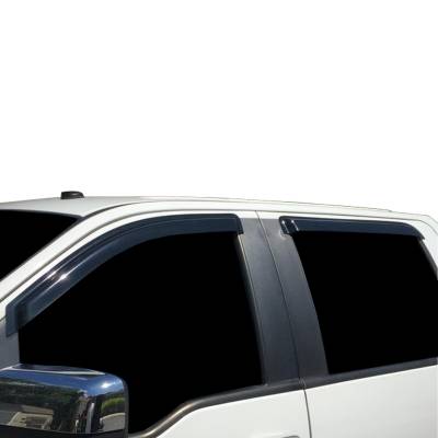 Black Horse Off Road - Black Horse Off Road [BHOR] |Tape On Rain Guard/Wind Deflectors|2004-2008 Ford F-150 Extended Cab|Smoke,4Pcs|#140640 - Image 4