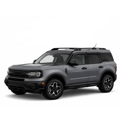 Black Horse Off Road - Black Horse Off Road [BHOR] |Tape On Rain Guard/Wind Deflectors|2021-2024 Ford Bronco Sport |Smoke,4Pcs|#140713 - Image 2
