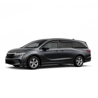 Black Horse Off Road - Black Horse Off Road [BHOR] |Tape On Rain Guard/Wind Deflectors|2018-2024 Honda Odyssey |Smoke,4Pcs|#140754 - Image 2