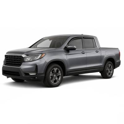Black Horse Off Road - Black Horse Off Road [BHOR] |Tape On Rain Guard/Wind Deflectors|2017-2024 Honda Ridgeline |Smoke,4Pcs|#140762 - Image 2