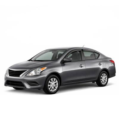 Black Horse Off Road - Black Horse Off Road [BHOR] |Tape On Rain Guard/Wind Deflectors|2012-2019 Nissan Versa |Smoke,4Pcs|#141501 - Image 2
