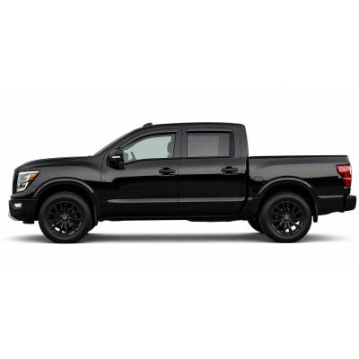 Black Horse Off Road - Black Horse Off Road [BHOR] |Tape On Rain Guard/Wind Deflectors|2016-2023 Nissan Titan XD Crew Cab/2017-2023 Nissan Titan Crew Cab|Smoke,4Pcs|#141537 - Image 2