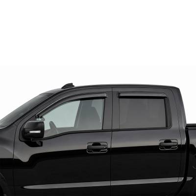 Black Horse Off Road - Black Horse Off Road [BHOR] |Tape On Rain Guard/Wind Deflectors|2016-2023 Nissan Titan XD Crew Cab/2017-2023 Nissan Titan Crew Cab|Smoke,4Pcs|#141537 - Image 4