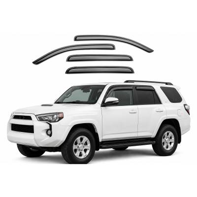 Black Horse Off Road [BHOR] |Tape On Rain Guard/Wind Deflectors|2003-2009 Toyota 4Runner |Smoke,4Pcs|#141640