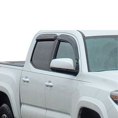 Black Horse Off Road - Black Horse Off Road [BHOR] |Tape On Rain Guard/Wind Deflectors|2016-2023 Toyota Tacoma Crew Cab|Smoke,4Pcs|#141648 - Image 10