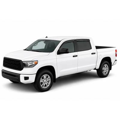 Black Horse Off Road - Black Horse Off Road [BHOR] |Tape On Rain Guard/Wind Deflectors|2007-2021 Toyota Tundra Double Cab|Smoke,4Pcs|#141655 - Image 11