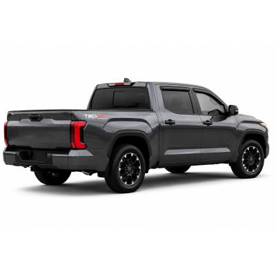 Black Horse Off Road - Black Horse Off Road [BHOR] |Tape On Rain Guard/Wind Deflectors|2007-2021 Toyota Tundra CrewMax|Smoke,4Pcs|#141657 - Image 10