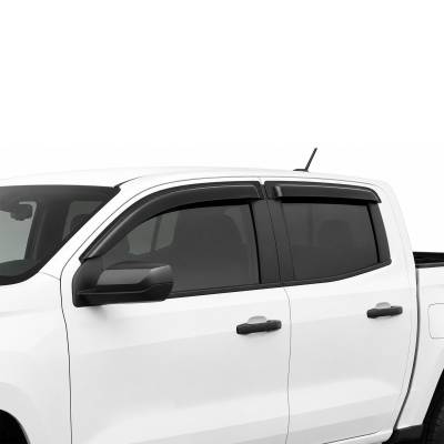 Black Horse Off Road - Black Horse Off Road [BHOR] |Tape On Rain Guard/Wind Deflectors|2023-2024 Chevrolet Colorado Crew Cab/2023-2024 GMC Canyon Crew Cab|Smoke,4Pcs|#144218 - Image 7