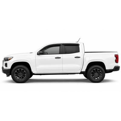 Black Horse Off Road - Black Horse Off Road [BHOR] |Tape On Rain Guard/Wind Deflectors|2023-2024 Chevrolet Colorado Crew Cab/2023-2024 GMC Canyon Crew Cab|Smoke,4Pcs|#144218 - Image 8