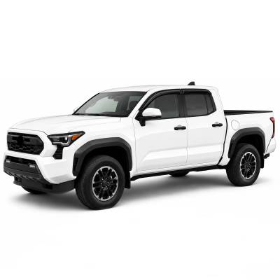 Black Horse Off Road - Black Horse Off Road [BHOR] |Tape On Rain Guard/Wind Deflectors|2024-2026 Toyota Tacoma Crew Cab  |Smoke,4Pcs|#144270 - Image 8