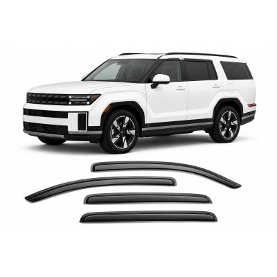 Black Horse Off Road [BHOR] |Tape On Rain Guard/Wind Deflectors|2019-2024 Hyundai Santa Fe |Smoke,4Pcs|#144824