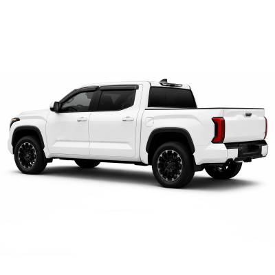 Black Horse Off Road - Black Horse Off Road [BHOR] |Tape On Rain Guard/Wind Deflectors|2022-2026 Toyota Tundra Crew Max|Smoke,4Pcs|#144888 - Image 8