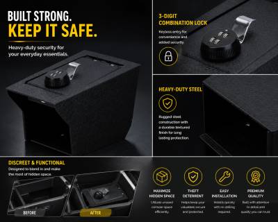 Black Horse Off Road - Center Console Safe-Black-2019-2023 BMW X5|Black Horse Off Road - Image 6
