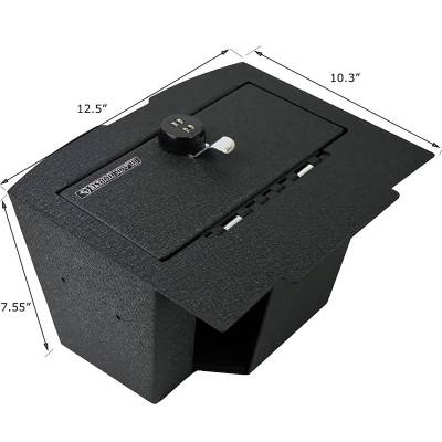 Black Horse Off Road - Center Console Safe-Black-2009-2010 Dodge Ram 1500/2011-2018 Ram 1500/2009-2010 Dodge Ram 2500/2011-2018 Ram 2500/2009-2010 Dodge Ram 3500/2011-2018 Ram 3500/2019-2019 Ram 1500 Classic|Black Horse Off Road - Image 10