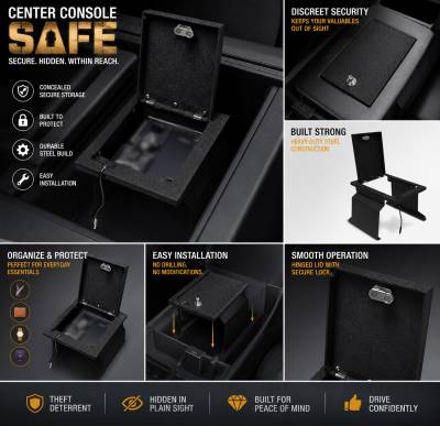 Black Horse Off Road - Center Console Safe-Black-2012-2014 Ford F-150|Black Horse Off Road - Image 2