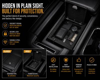 Black Horse Off Road - Center Console Safe-Black-2012-2014 Ford F-150|Black Horse Off Road - Image 3